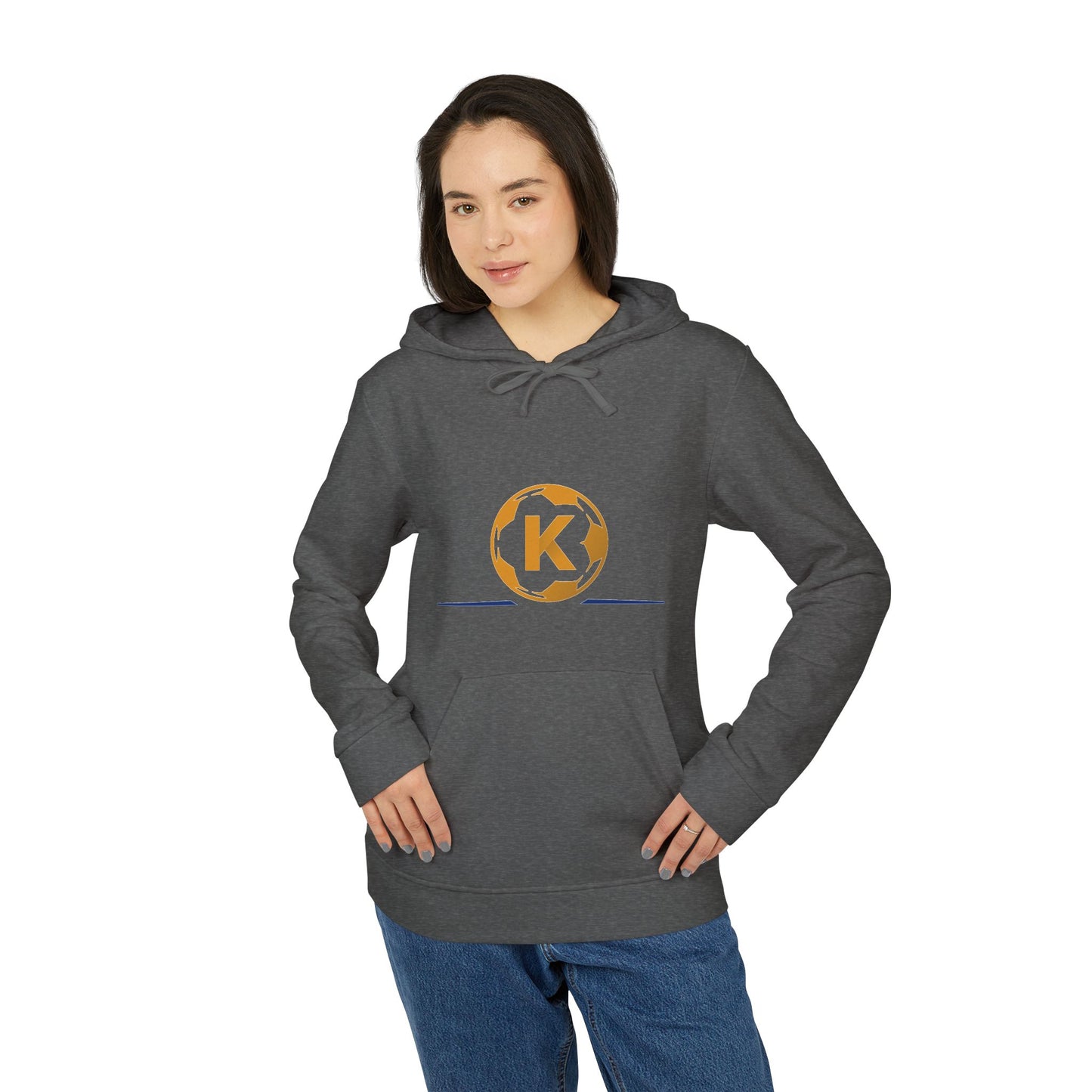 Adidas Unisex Fleece Hoodie with Logo - Comfortable Sportswear for All Seasons