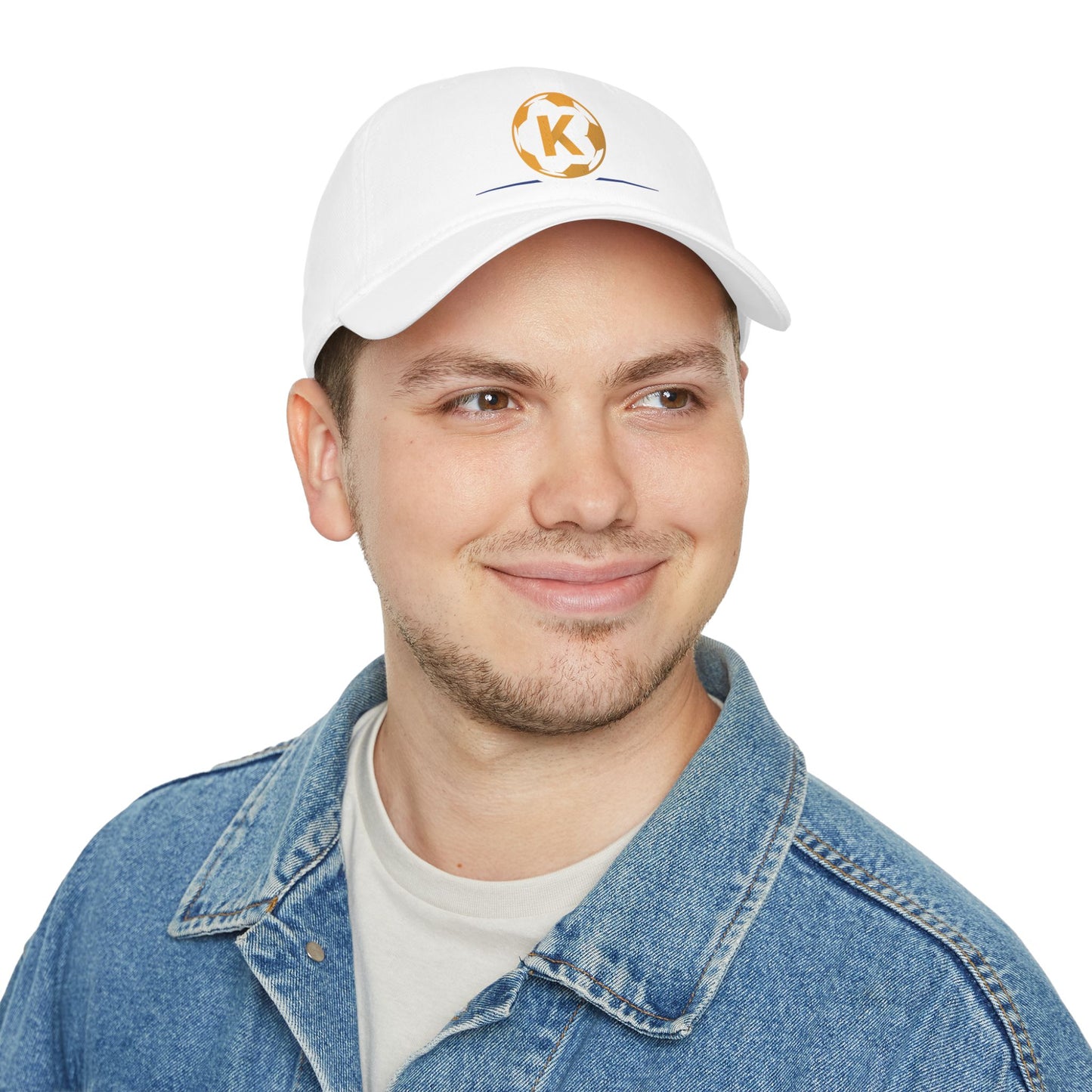 K Logo Low Profile Baseball Cap - Trendy Adjustable Hat for Casual Style
