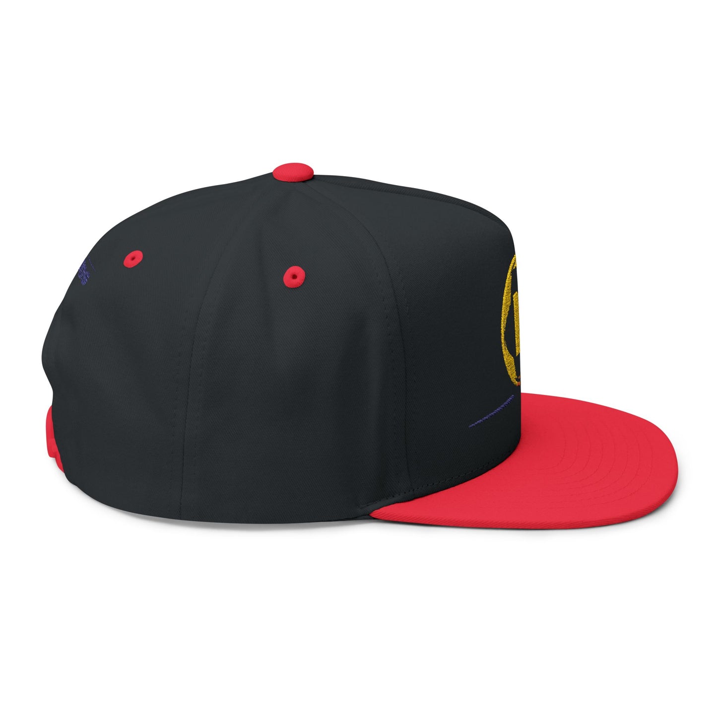Embroidered Flat Bill Cap - Custom Soccer Design