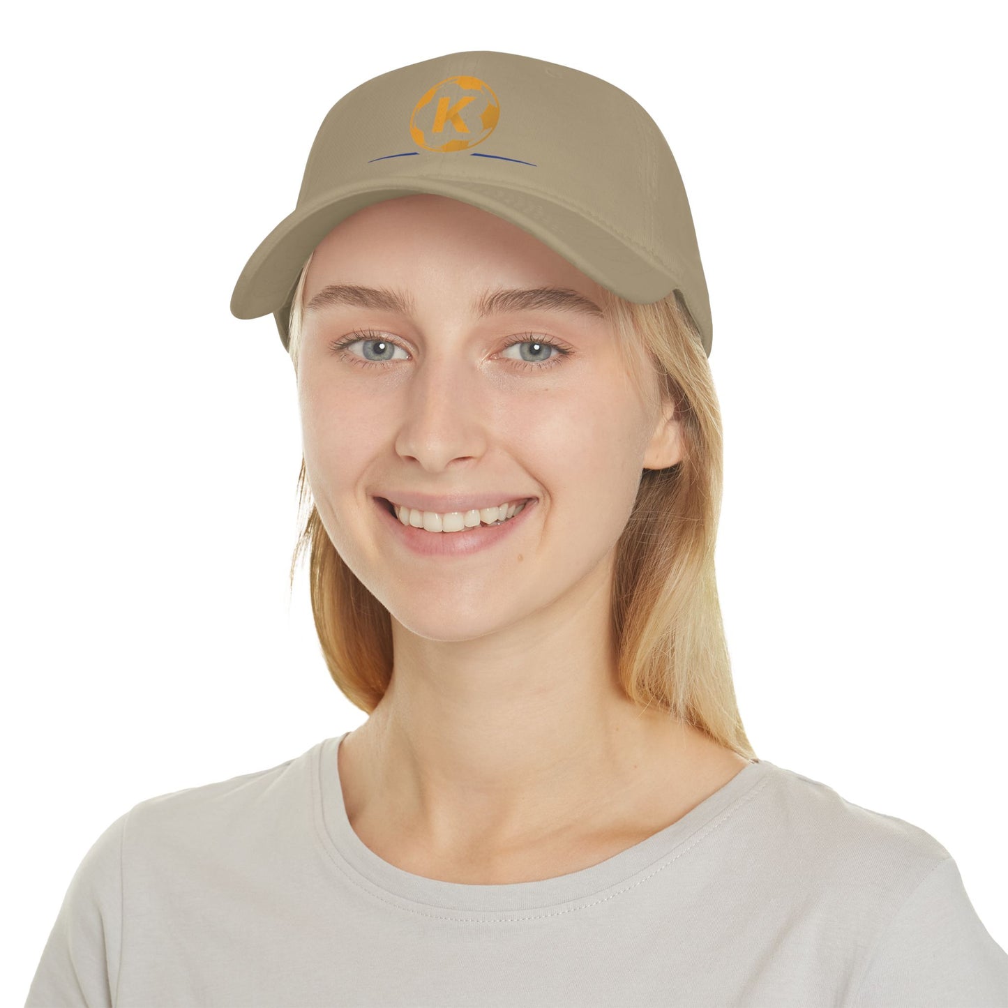 K Logo Low Profile Baseball Cap - Trendy Adjustable Hat for Casual Style