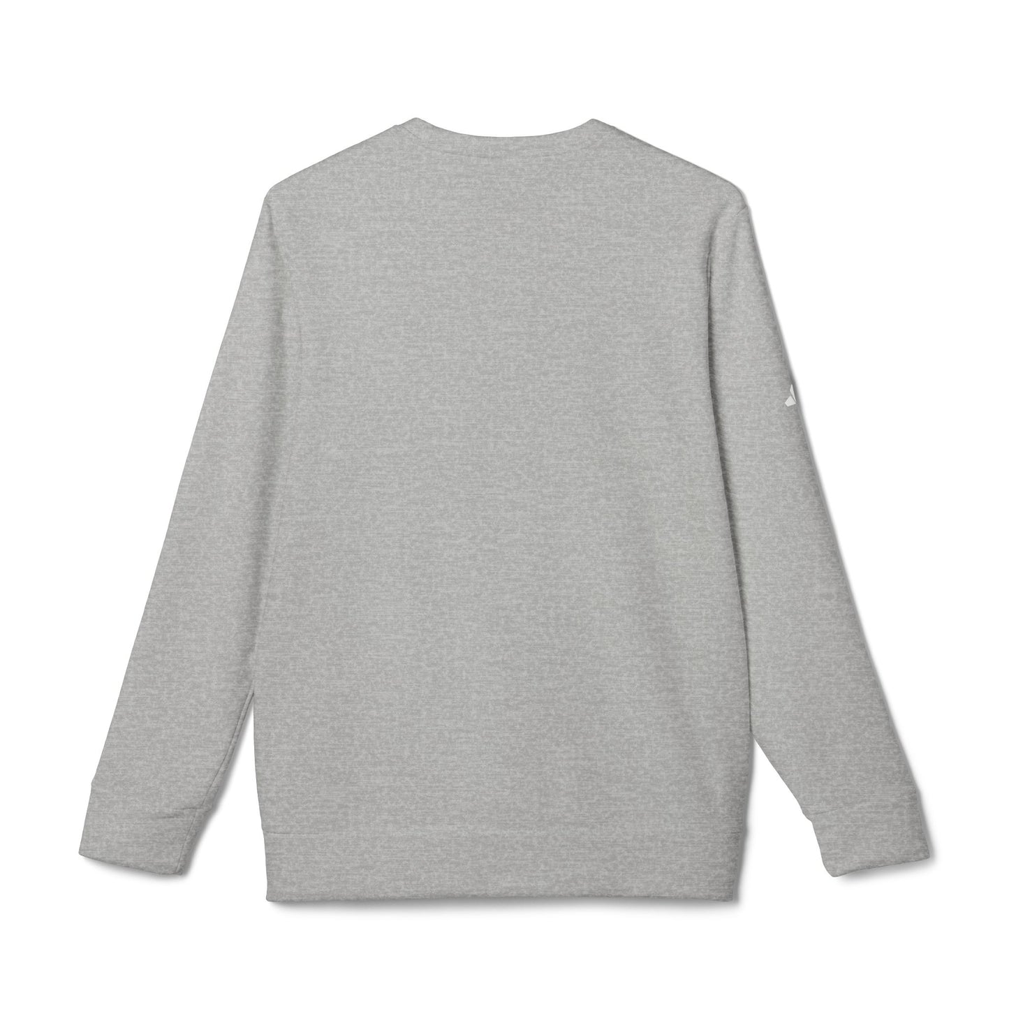adidas Unisex Fleece Crewneck Sweatshirt - Gold Emblem Sporty Style