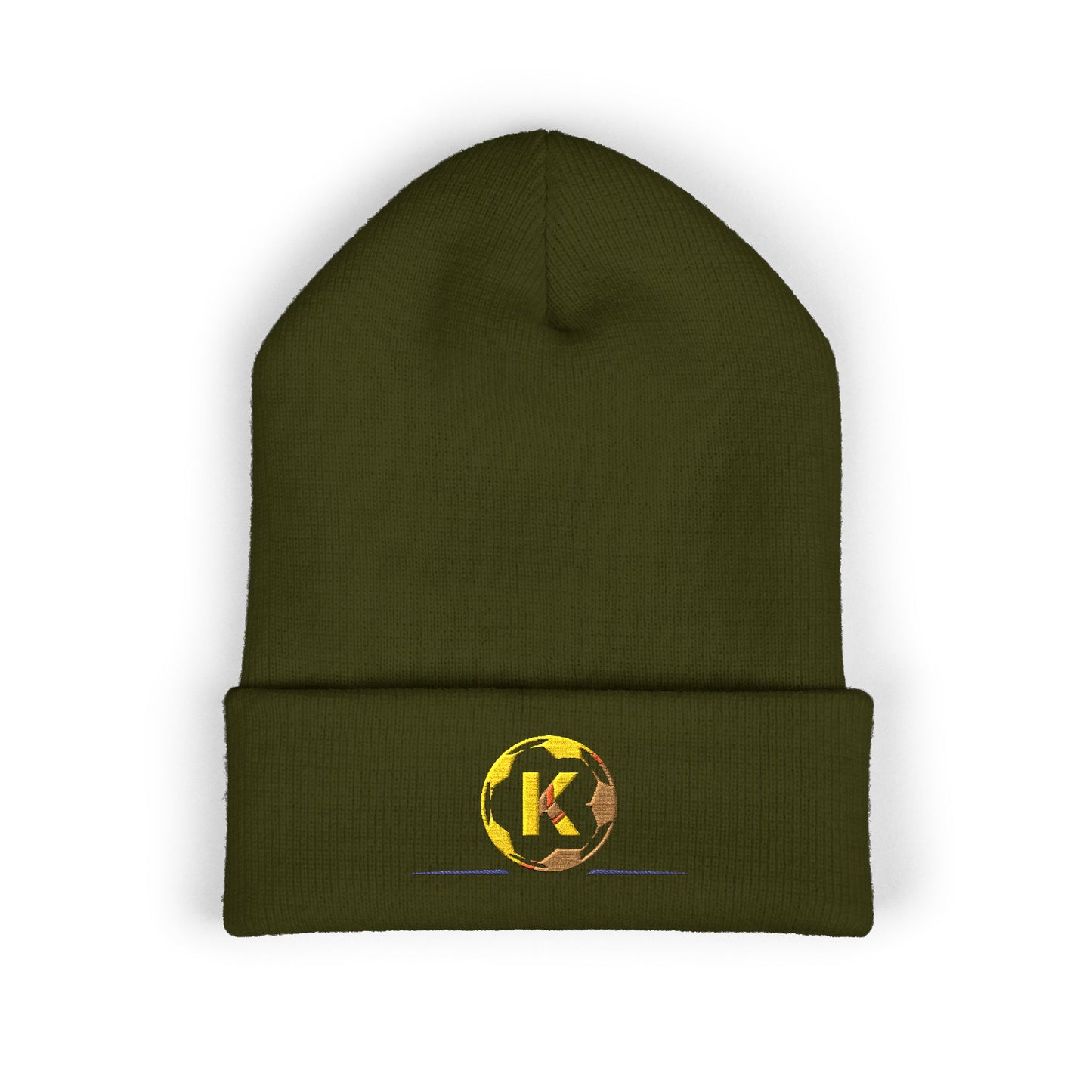 Classic Embroidered Cuffed Beanie for All Seasons