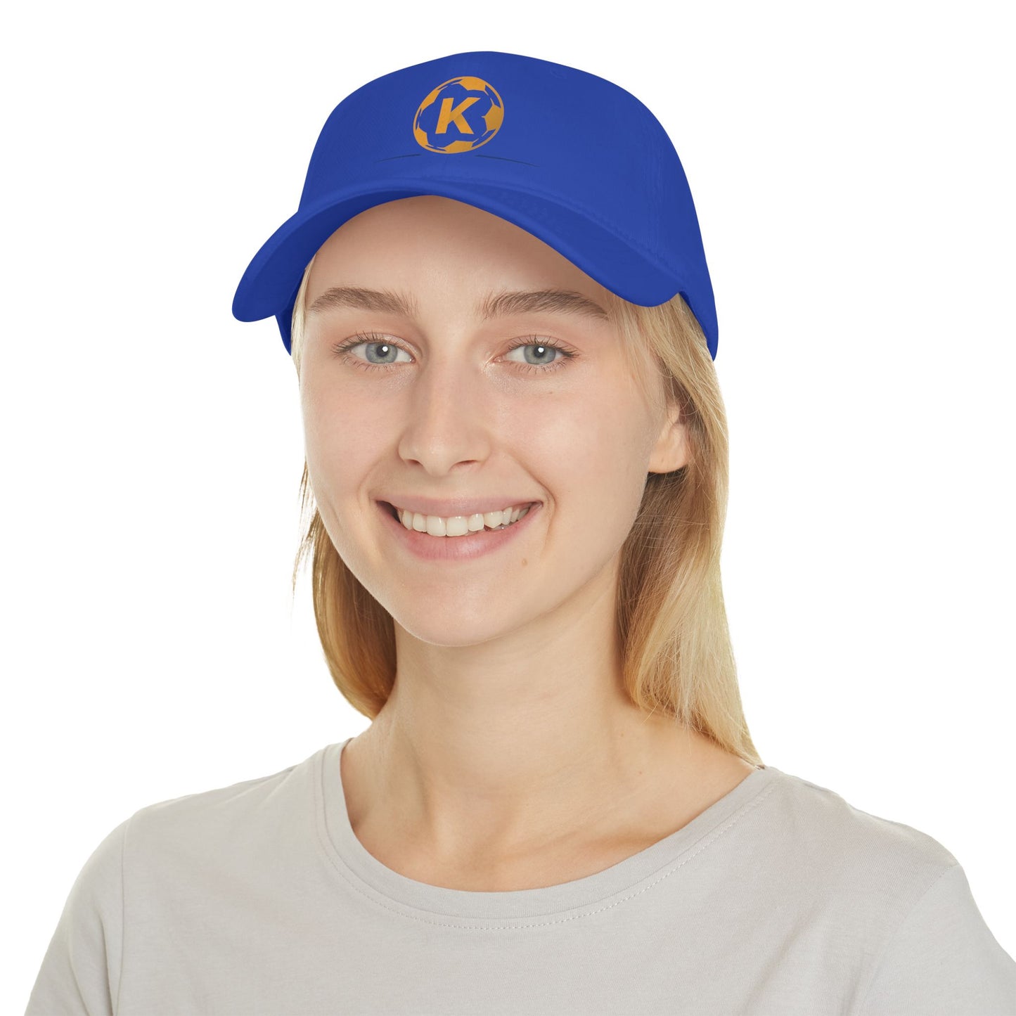 K Logo Low Profile Baseball Cap - Trendy Adjustable Hat for Casual Style