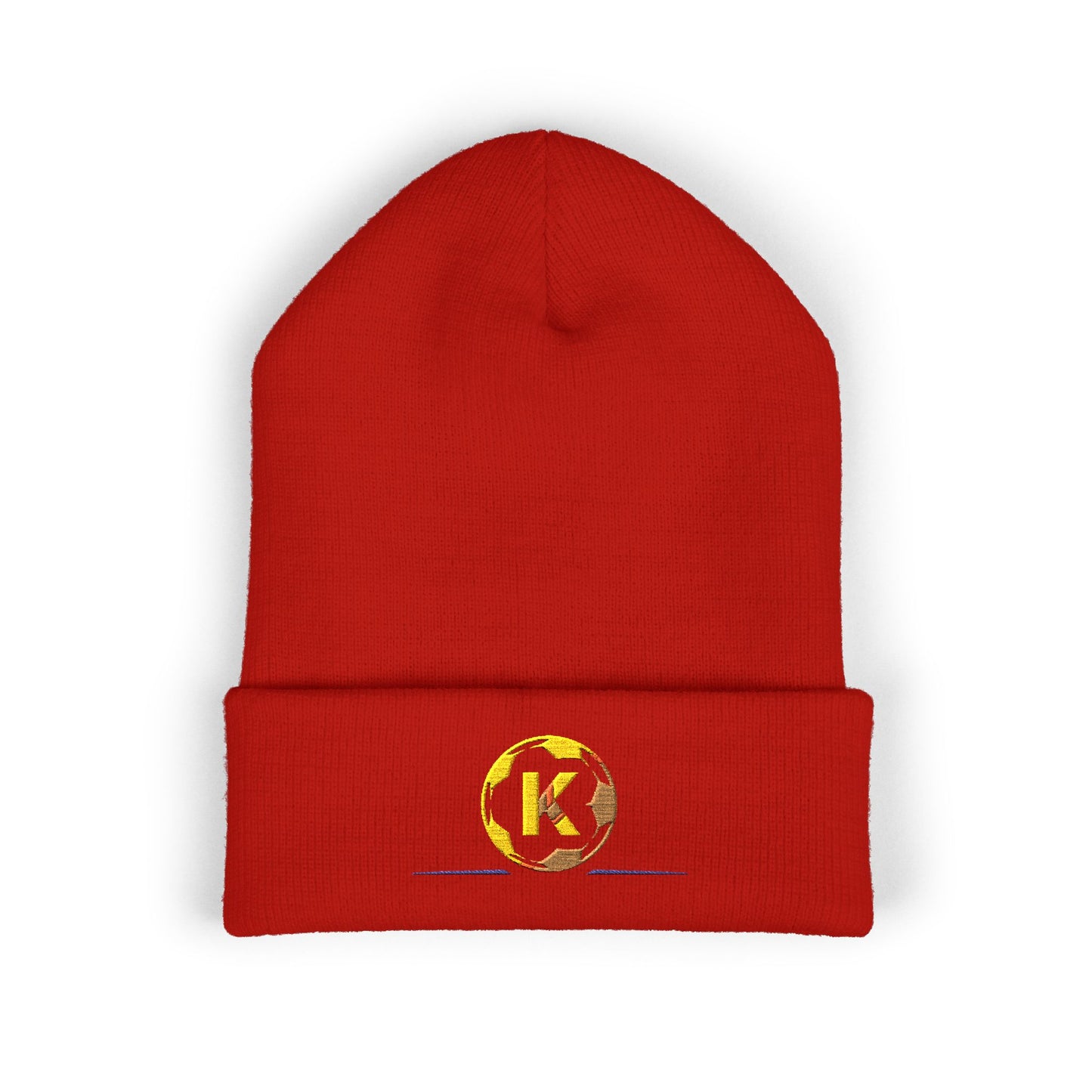 Classic Embroidered Cuffed Beanie for All Seasons