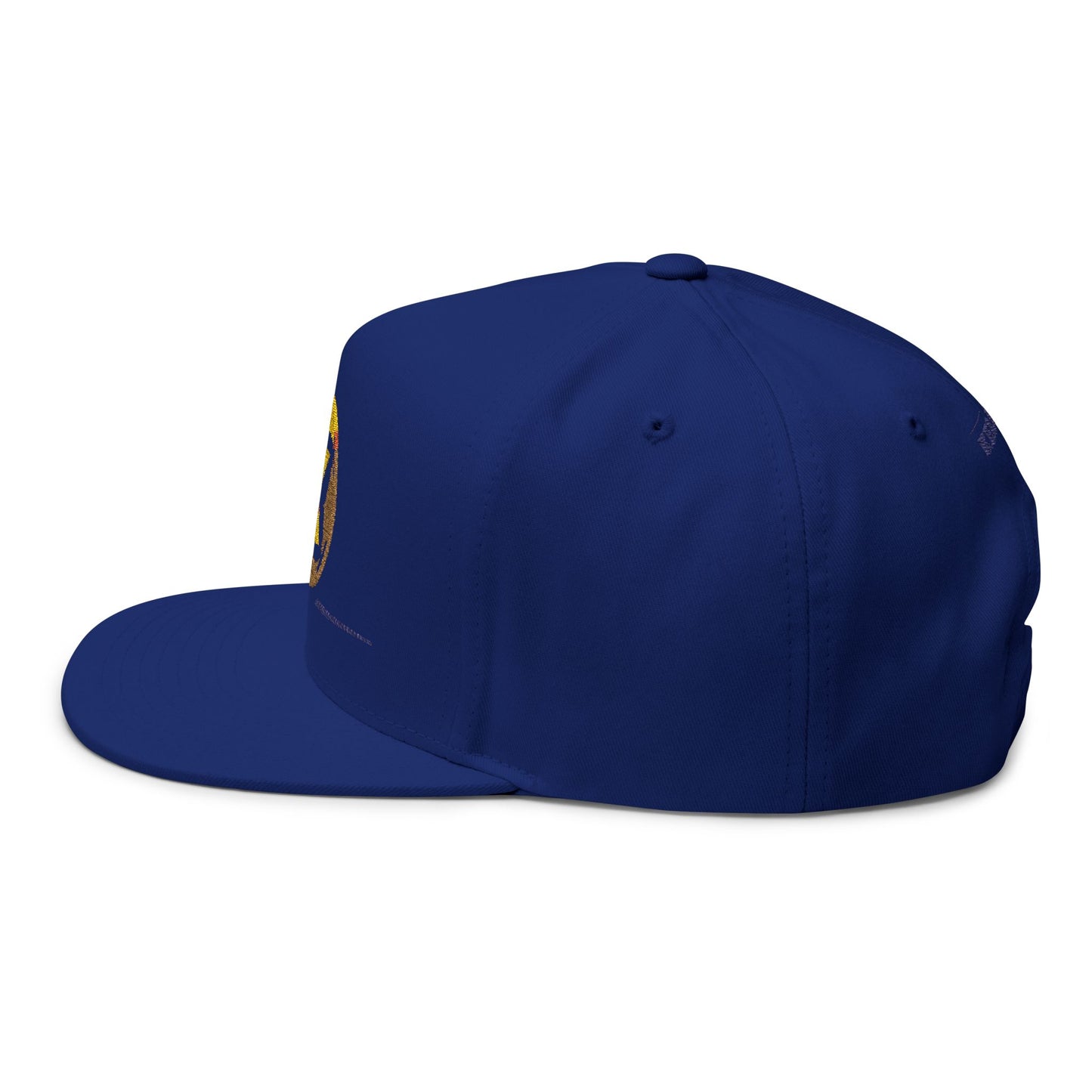 Embroidered Flat Bill Cap - Custom Soccer Design