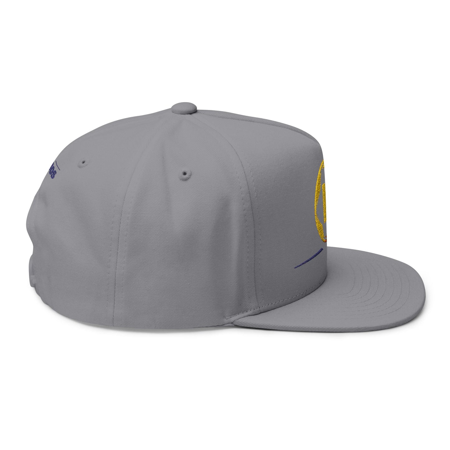 Embroidered Flat Bill Cap - Custom Soccer Design