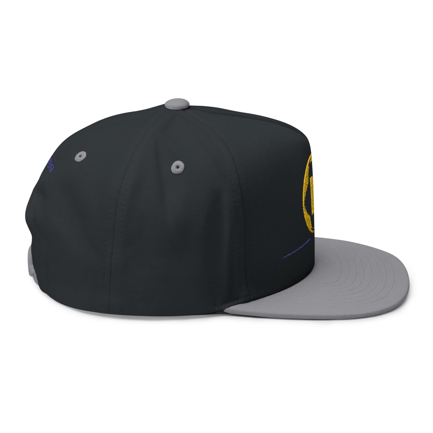 Embroidered Flat Bill Cap - Custom Soccer Design