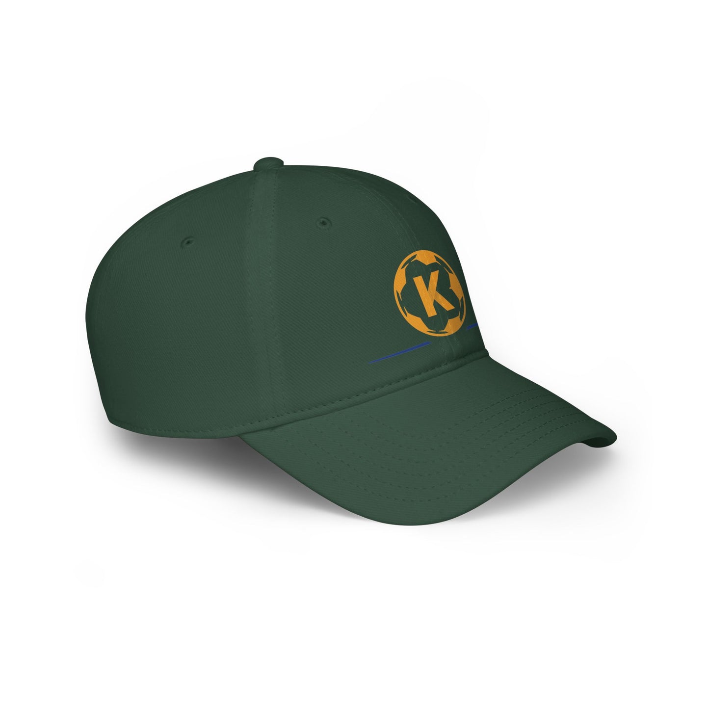 K Logo Low Profile Baseball Cap - Trendy Adjustable Hat for Casual Style