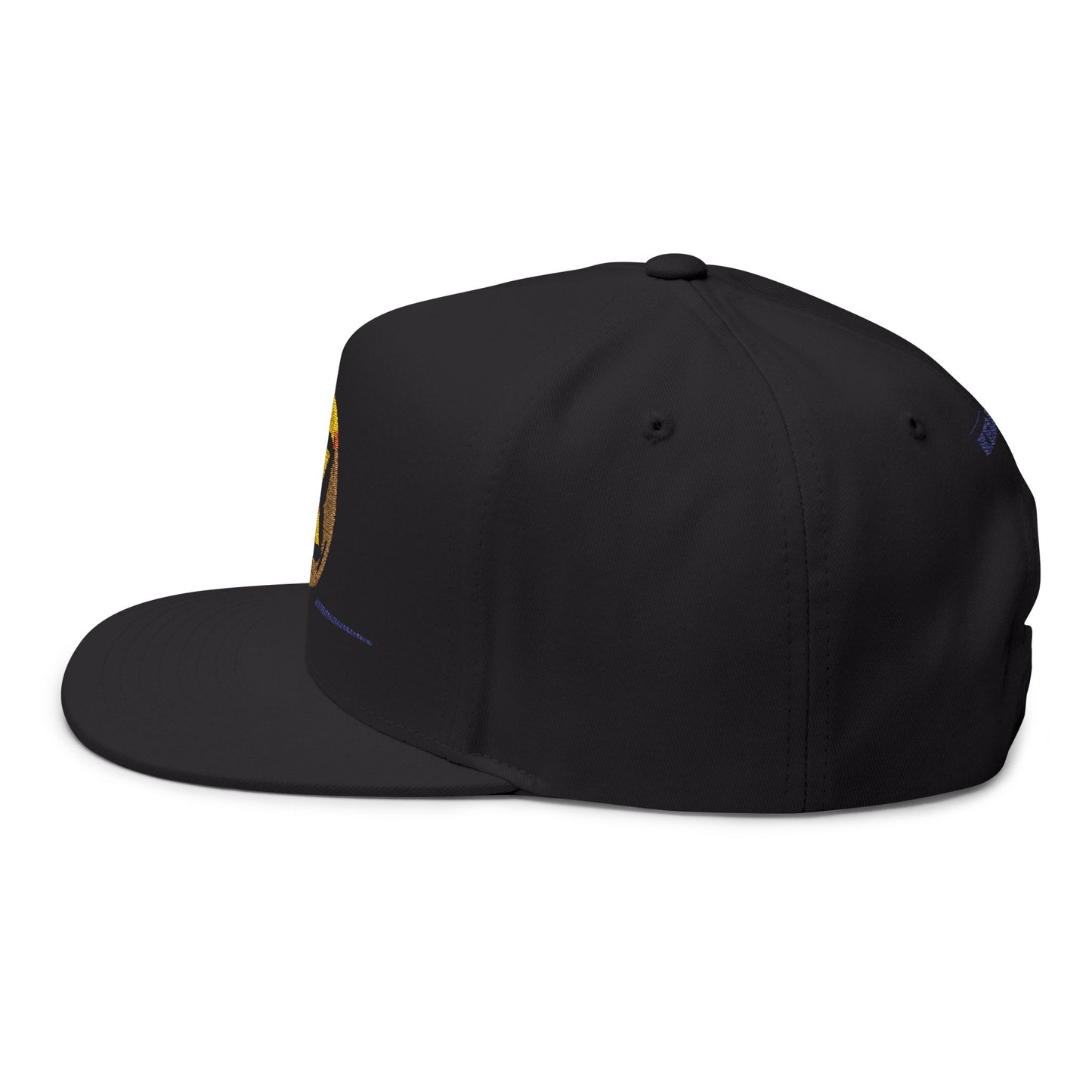 Embroidered Flat Bill Cap - Custom Soccer Design