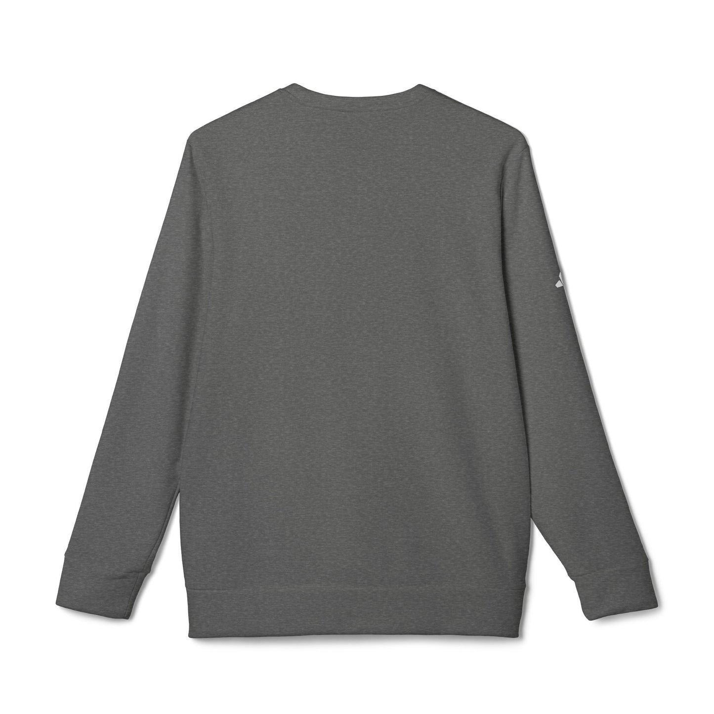 adidas Unisex Fleece Crewneck Sweatshirt - Gold Emblem Sporty Style