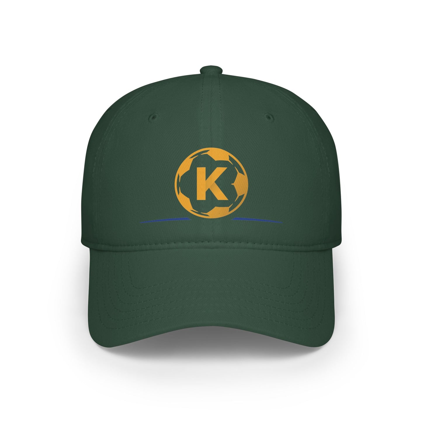 K Logo Low Profile Baseball Cap - Trendy Adjustable Hat for Casual Style