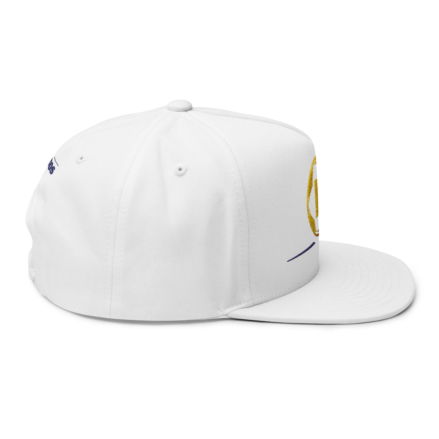 Embroidered Flat Bill Cap - Custom Soccer Design
