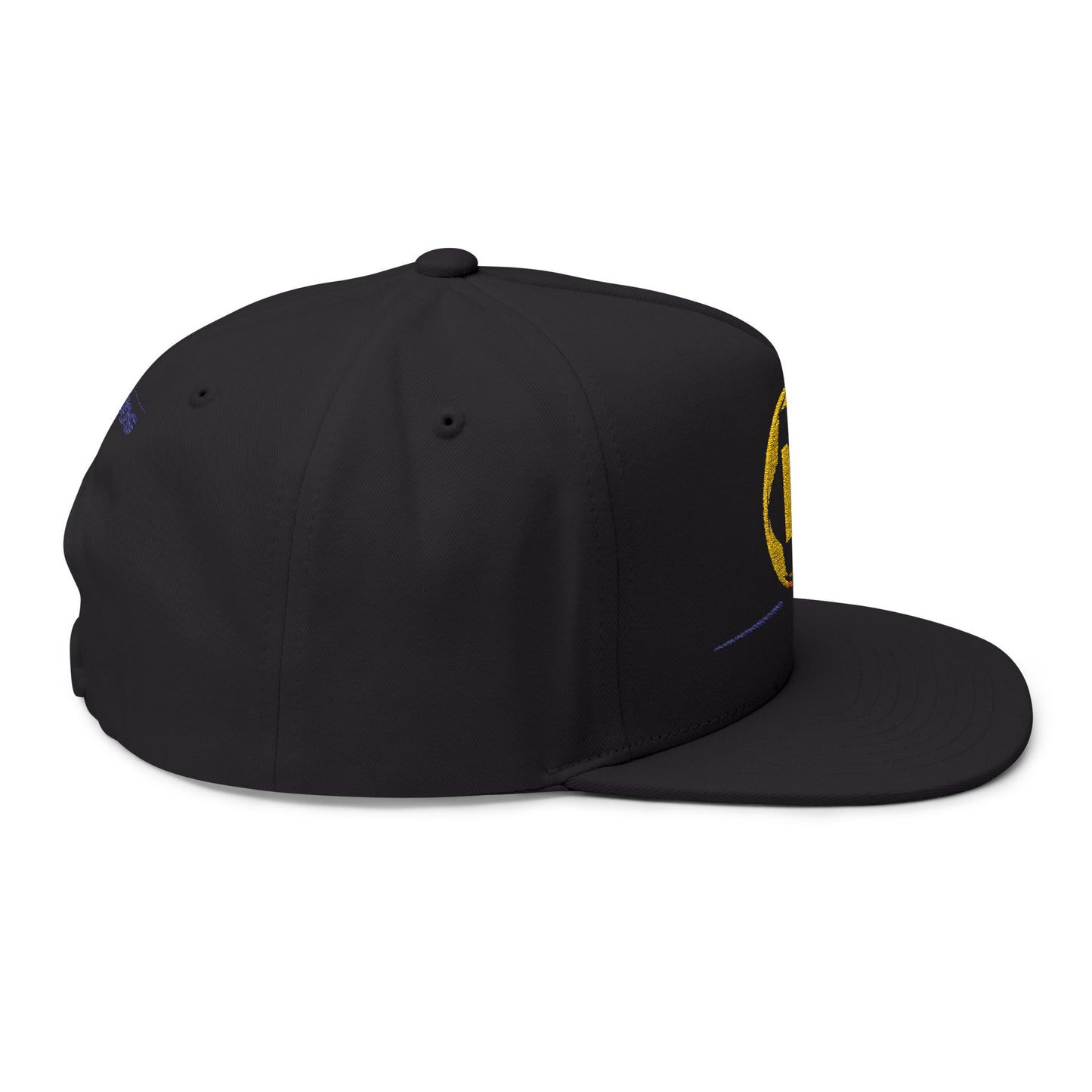 Embroidered Flat Bill Cap - Custom Soccer Design