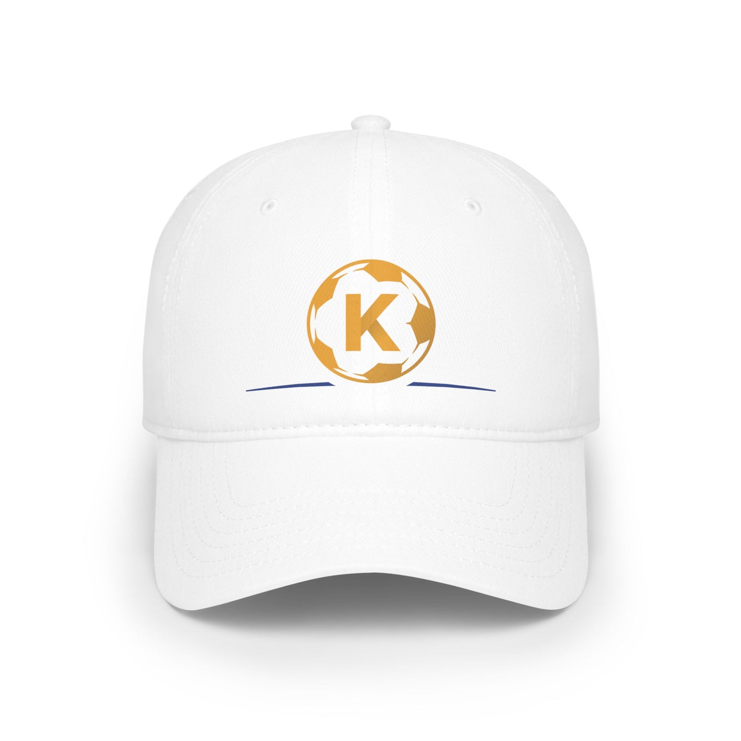 K Logo Low Profile Baseball Cap - Trendy Adjustable Hat for Casual Style