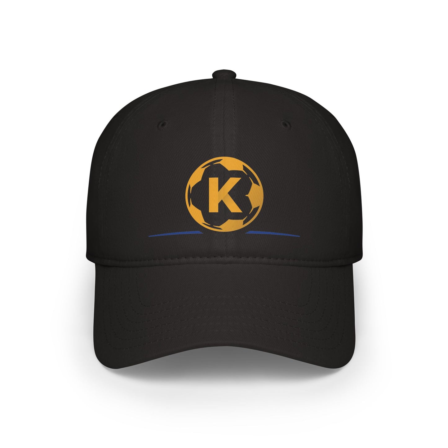 K Logo Low Profile Baseball Cap - Trendy Adjustable Hat for Casual Style