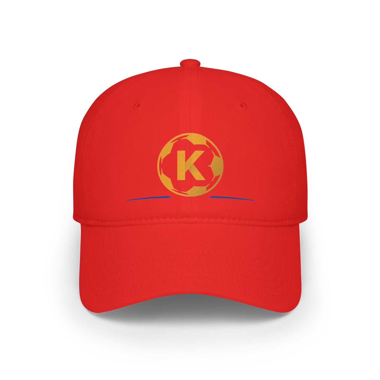 K Logo Low Profile Baseball Cap - Trendy Adjustable Hat for Casual Style