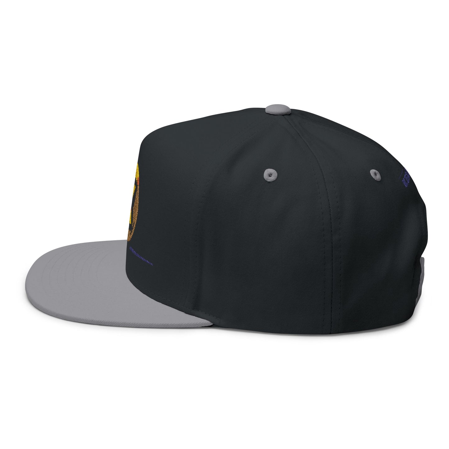 Embroidered Flat Bill Cap - Custom Soccer Design