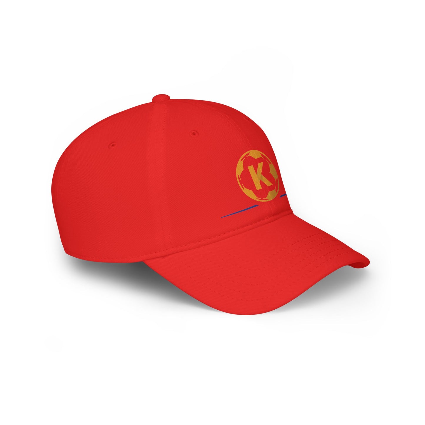 K Logo Low Profile Baseball Cap - Trendy Adjustable Hat for Casual Style