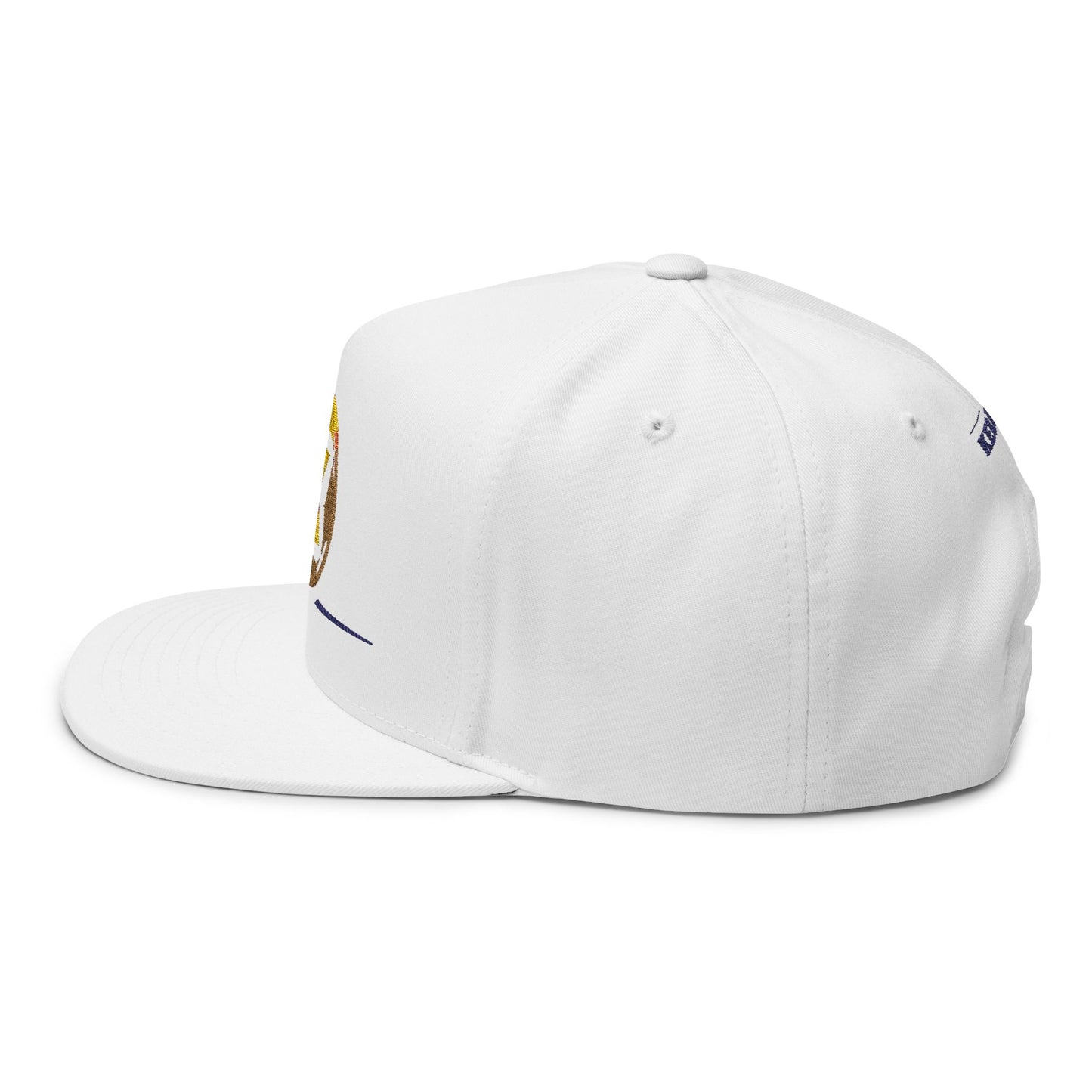 Embroidered Flat Bill Cap - Custom Soccer Design