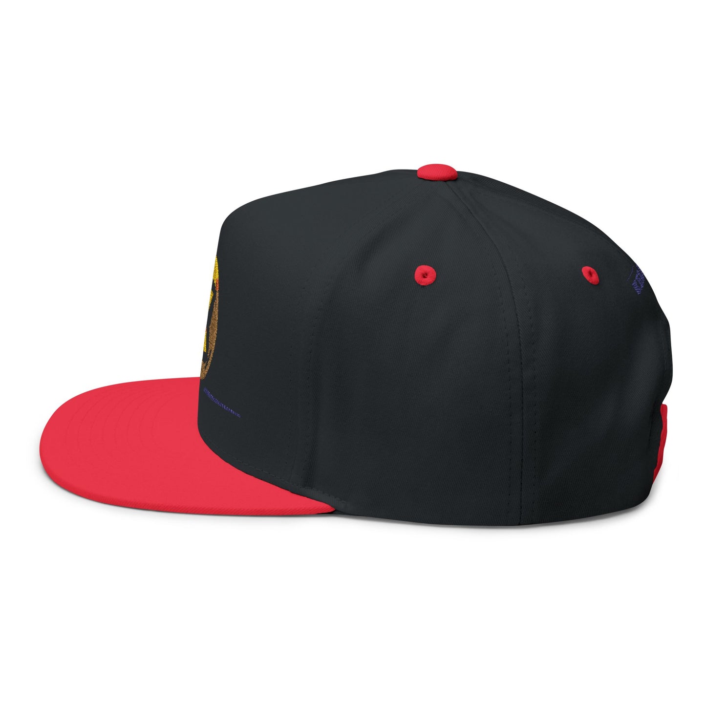 Embroidered Flat Bill Cap - Custom Soccer Design
