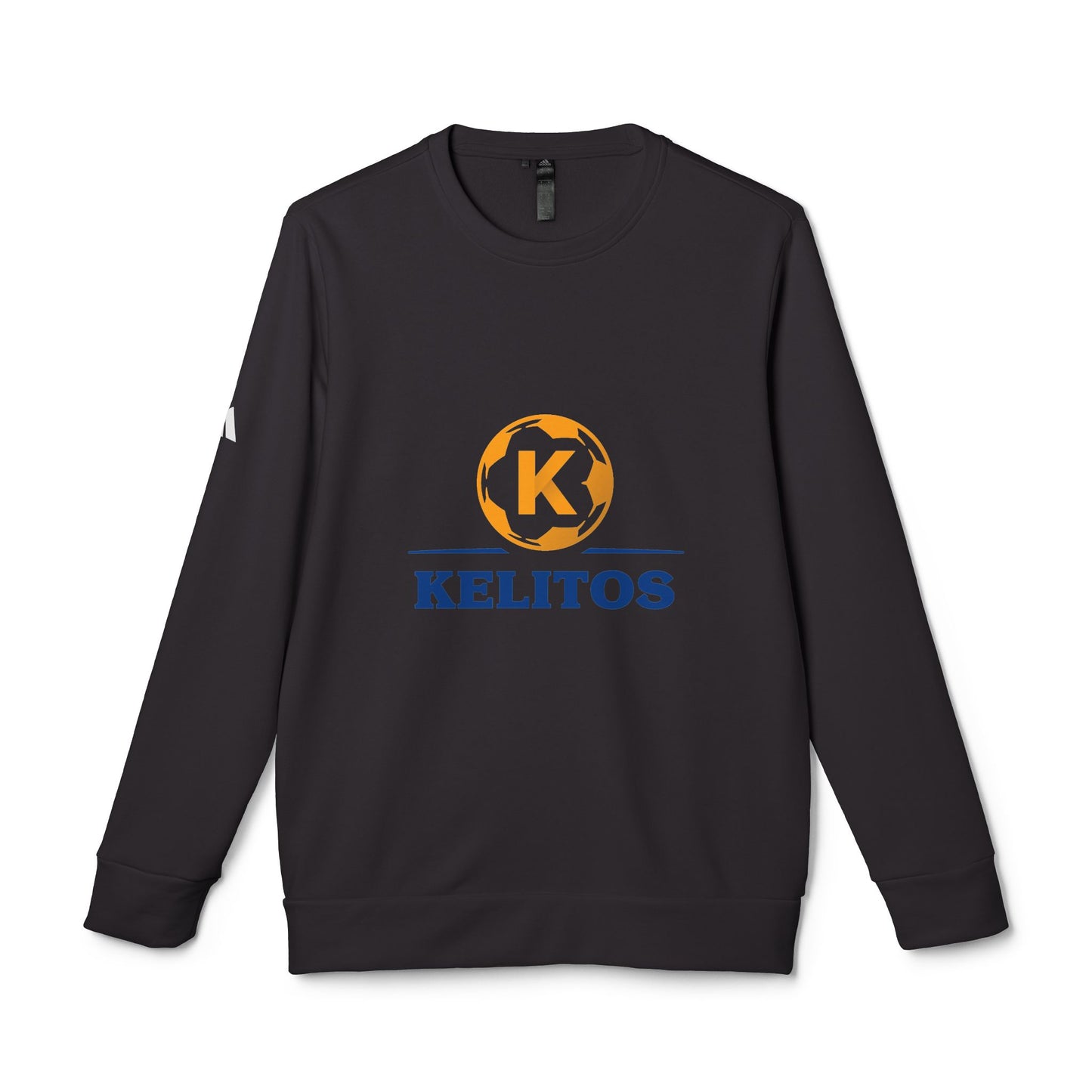 adidas Unisex Fleece Crewneck Sweatshirt - Gold Emblem Sporty Style