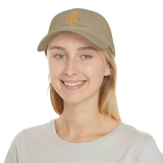 K Logo Low Profile Baseball Cap - Trendy Adjustable Hat for Casual Style