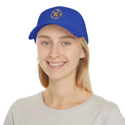 K Logo Low Profile Baseball Cap - Trendy Adjustable Hat for Casual Style