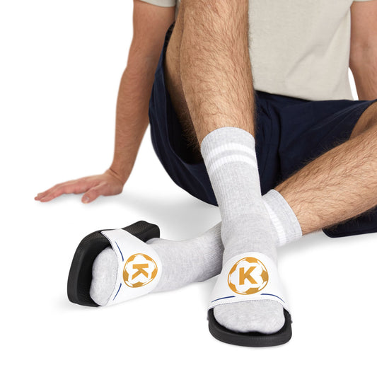Men's Removable-Strap Sandals with Soccer Design - Casual Summer Footwear